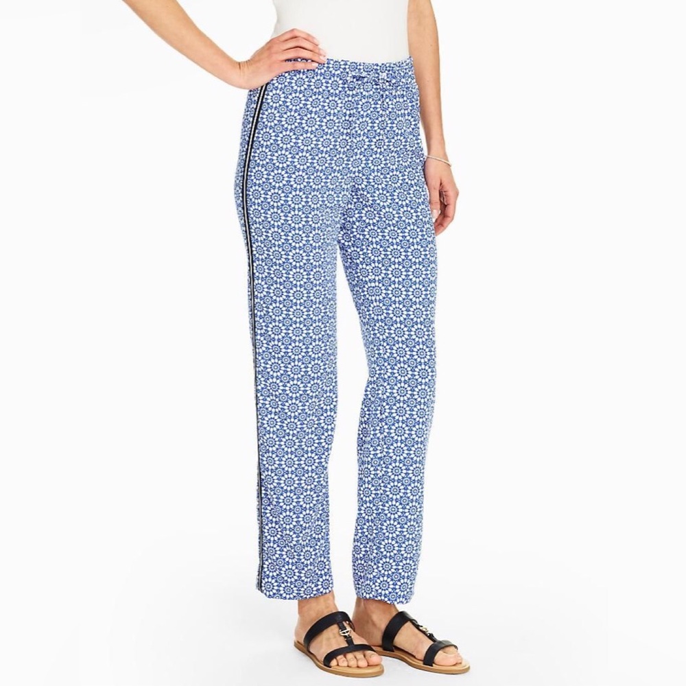 Talbots Mosaic Tile Drawstring Pant - Picture 2 of 7